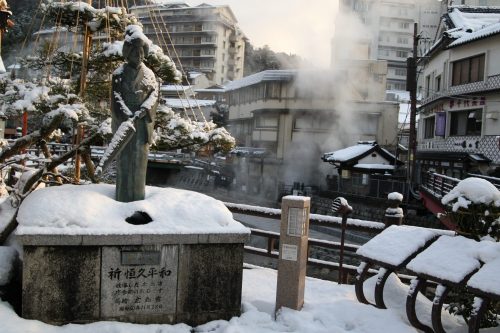 湯村温泉　夢千代像