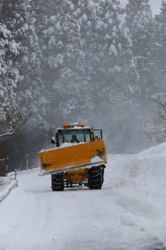 除雪のある風景