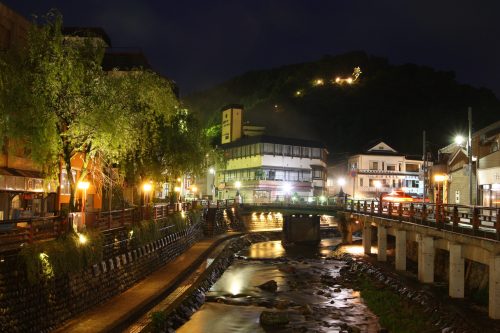 湯村温泉　夜景