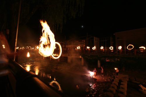 湯村の火祭り