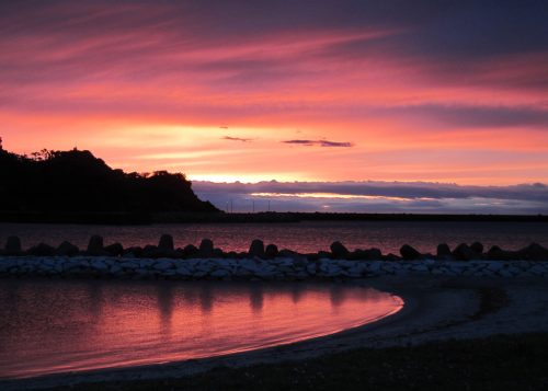 居組の夕焼け