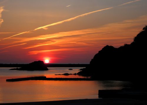 諸寄の夕焼け