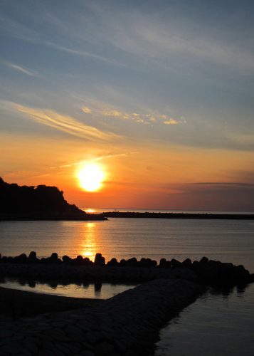 諸寄の夕焼け