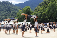 組体操　全校生演技