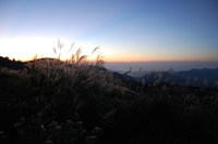 上山高原から見る夕暮れ