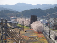 歩道橋から見える景色　