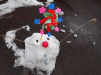 ゆめっこ認定こども園のかわいい雪だるま