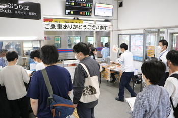 大勢の方に利用していただきました（昨年度の様子）