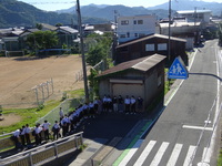 浜坂中　生徒会あいさつ運動