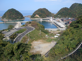 ▲七坂八峠からの景観