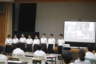 浜坂中学校の発表