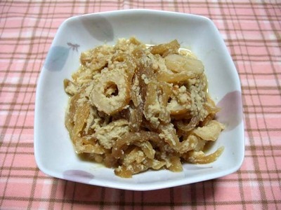 干し大根と高野の粉煮