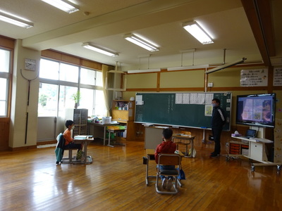 幼小中連携１年生授業の様子