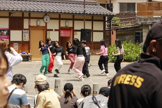 浜坂高校ダンス部　地域貢献しています　