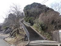 浜坂中学校への２９２段の階段　